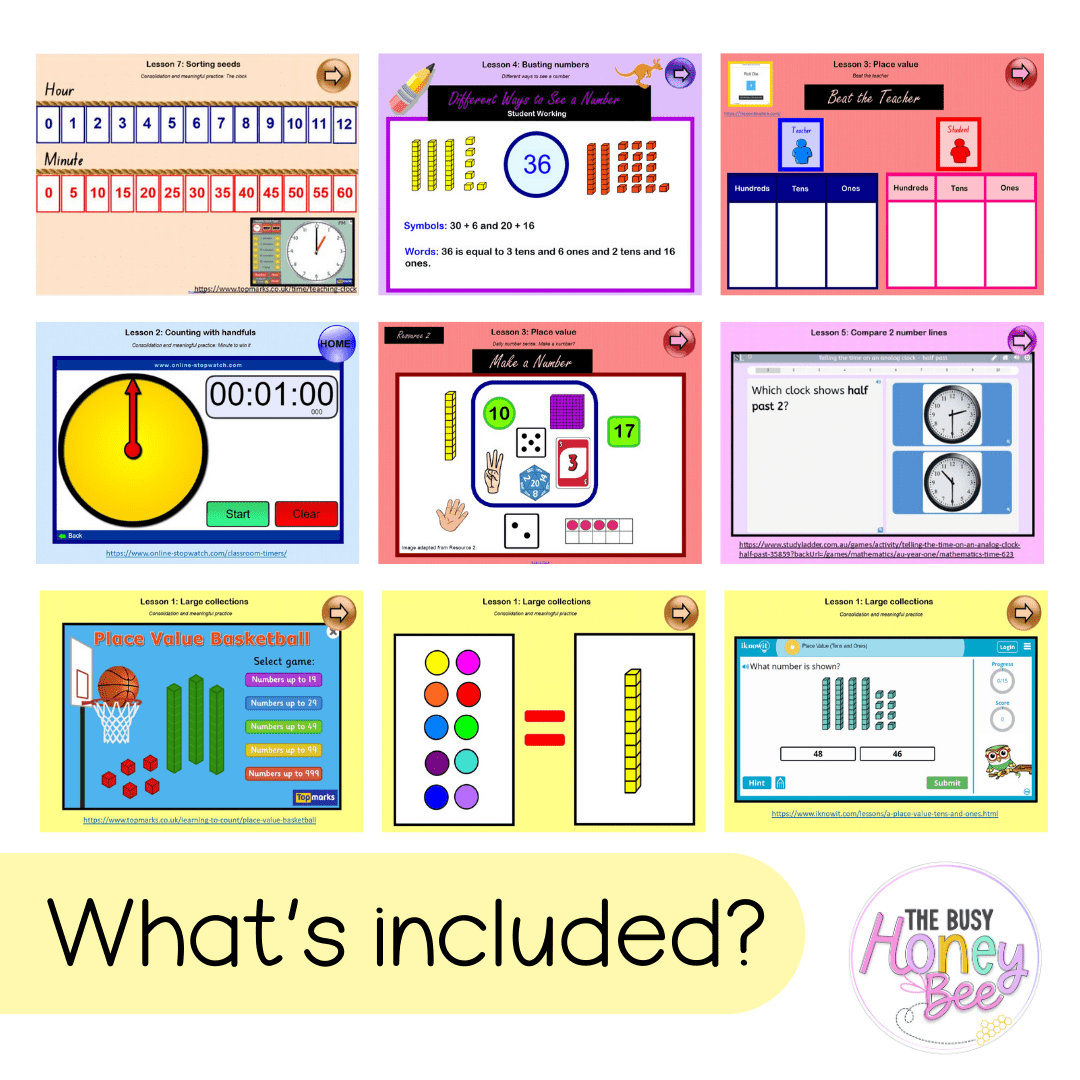 Multi Age K-2 Year A Term 3 Maths Teaching Slides Mega Bundle - Teaching Slides