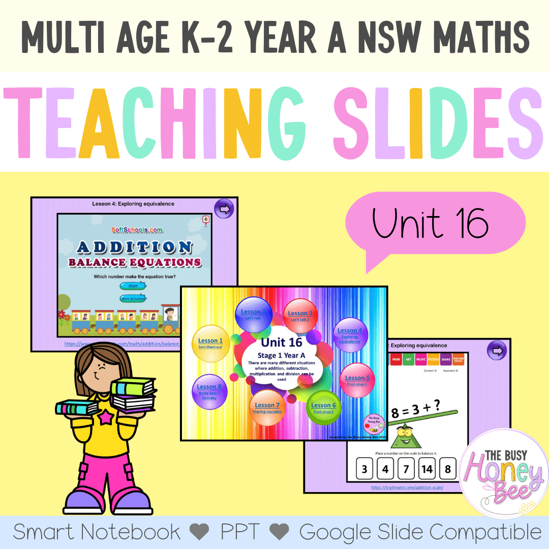 Multi Age K-2 Year A Term 4 Maths Teaching Slides Mega Bundle - Teaching Slides