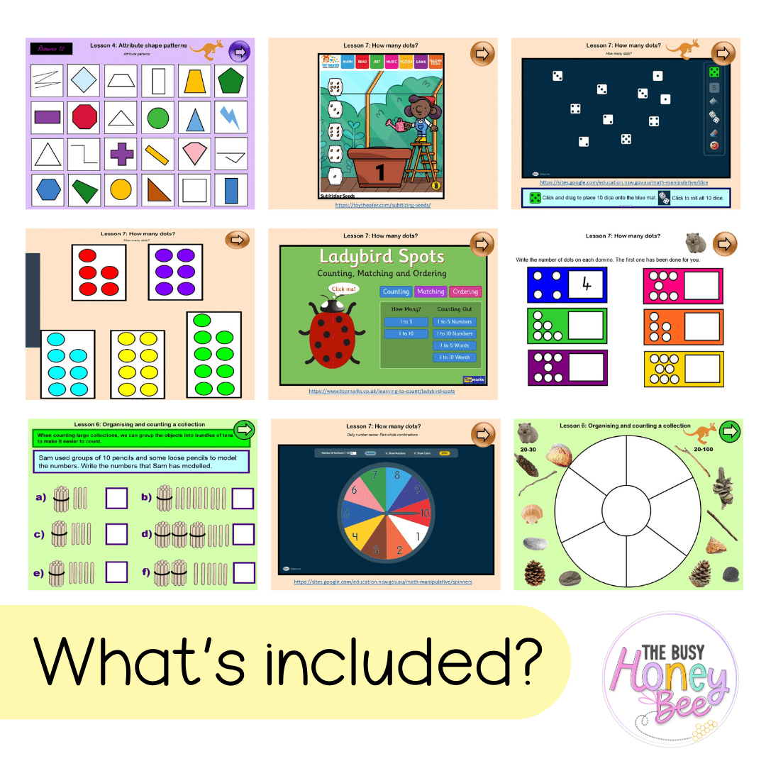 Multi Age K-2 Year A Unit 1 NSW Maths Teaching Slides - Teaching Slides
