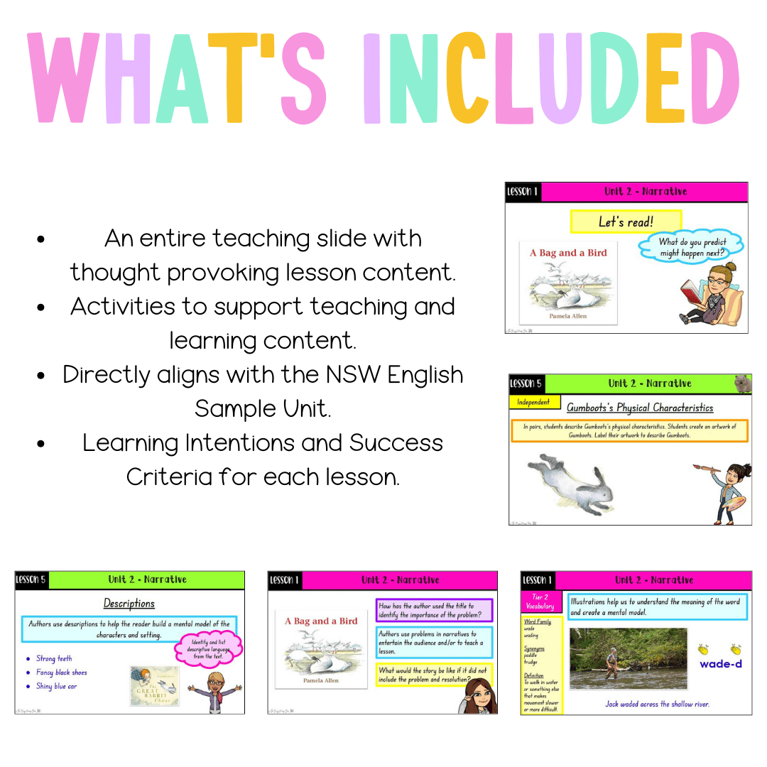 Multi Age K-2 Year A Unit 2 NSW Narrative English Teaching Slides - Teaching Slides