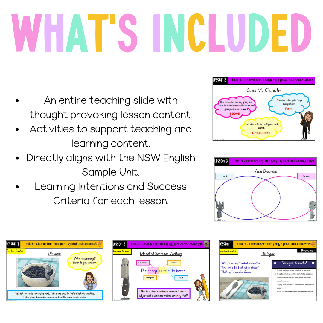 Multi Age K-2 Year A Unit 4 NSW Imagery, Symbol and Connotation English Teaching Slides - Teaching Slides