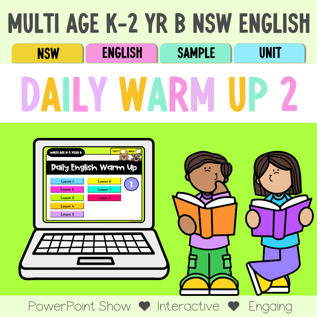 Multi Age K-2 Year B Australian | NSW English Daily Review | Warm-Up Unit 2 - Warm Ups | Revision