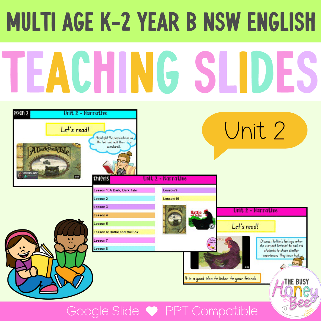 Multi Age K-2 Year B Term 1 English Teaching Slides Mega Bundle - Teaching Slides
