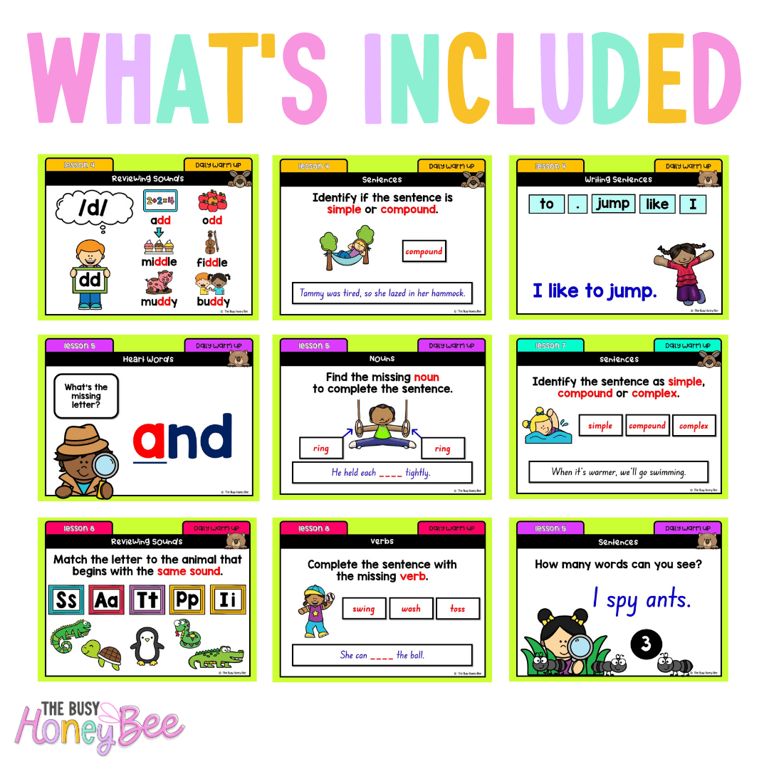 Multi Age K-2 Year B Ultimate English Australian | NSW English Daily Review | Warm-Up Mega Bundle - Warm Up | Revision