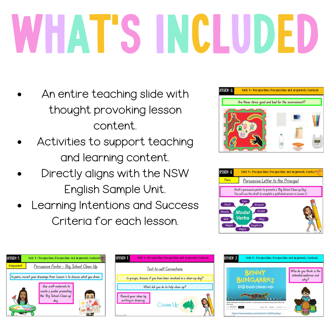 Multi Age K-2 Year B Unit 4 NSW Perspective, Argument and Context English Teaching Slides - Teaching Slides