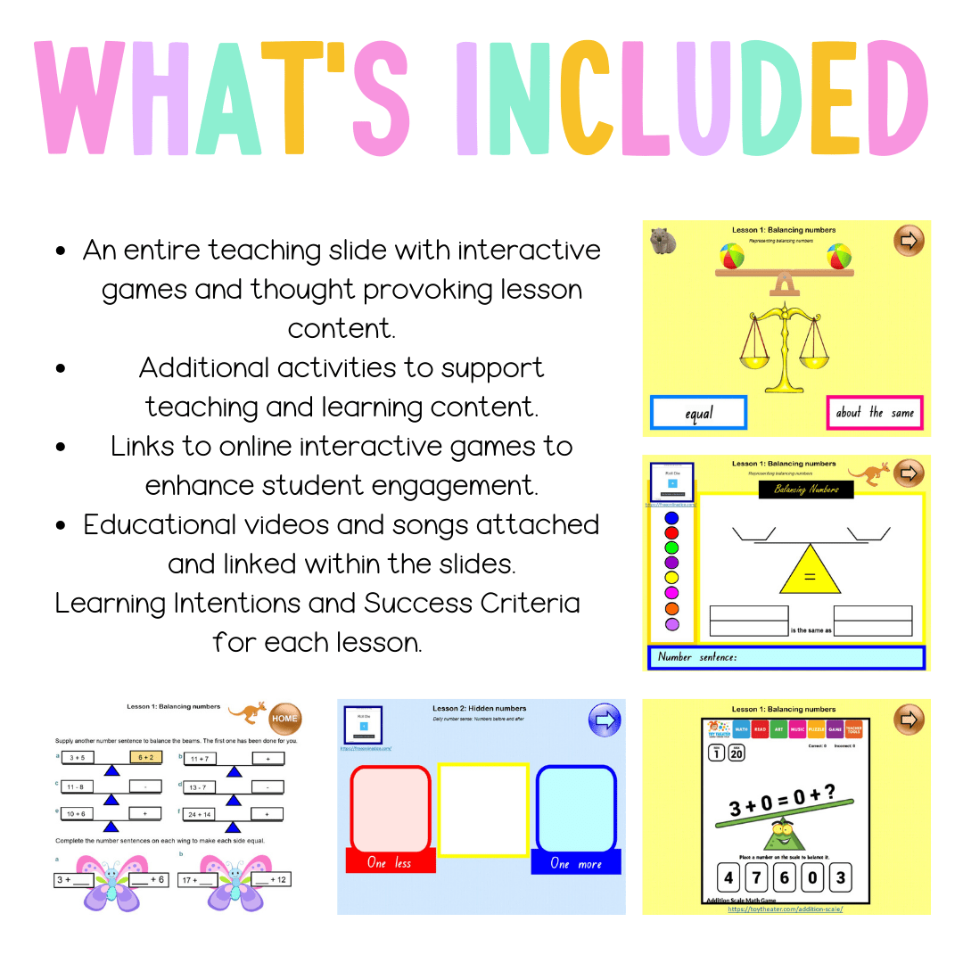 Multi Age K-2 Year B Unit 6 NSW Maths Teaching Slides - Teaching Slides