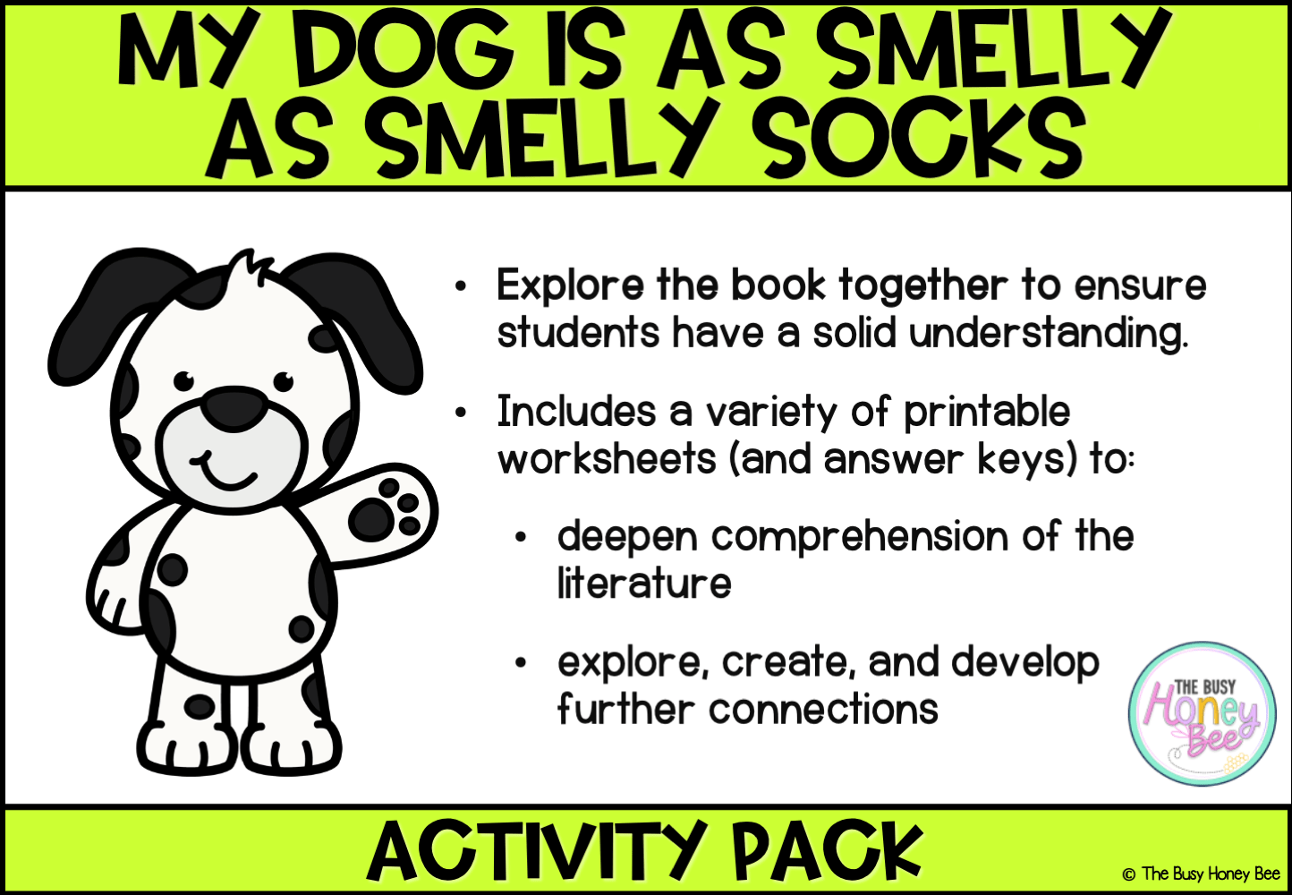 My Dog is as Smelly as Smelly Socks Activity Pack - Activity Pack