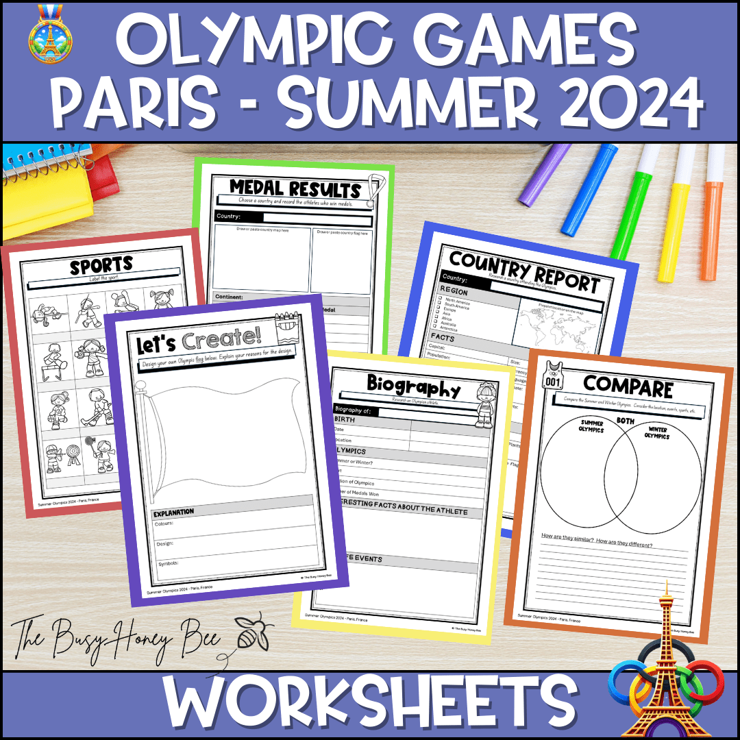 Olympics - Paris 2024 Theme Pack - Activity Pack