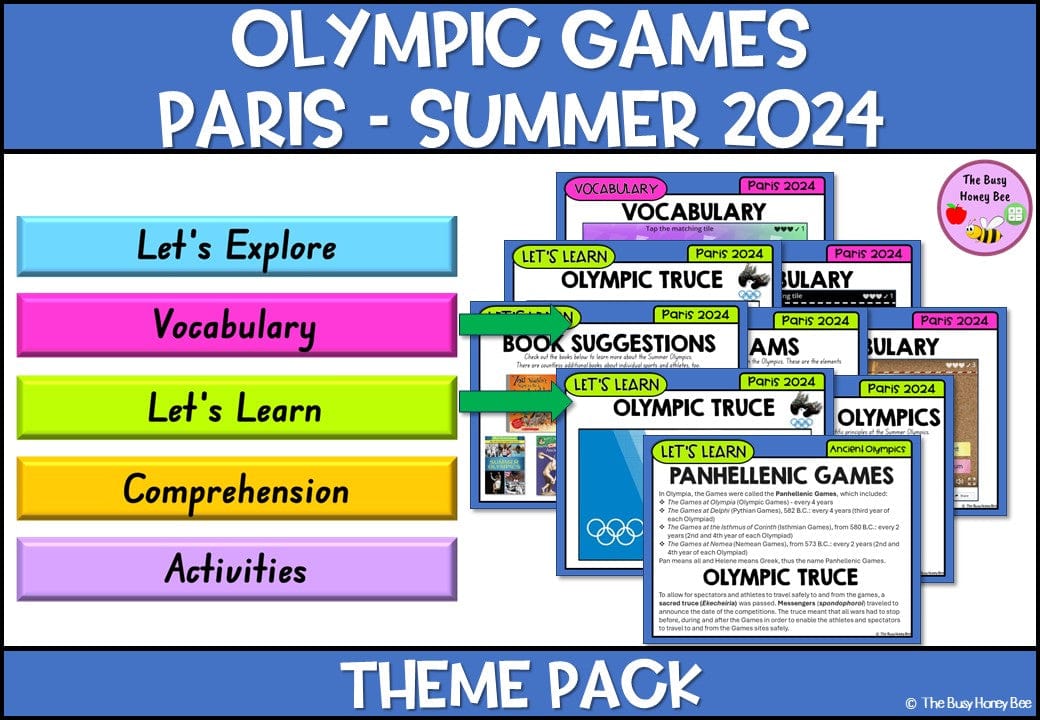 Olympics - Paris 2024 Theme Pack - Activity Pack
