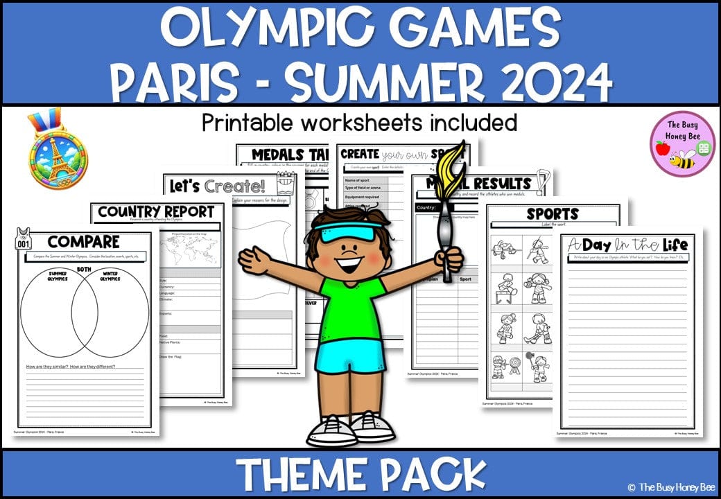 Olympics - Paris 2024 Theme Pack - Activity Pack