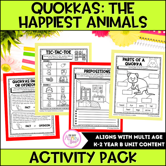 Quokkas: The Happiest Animals Activity Pack - Activity Pack