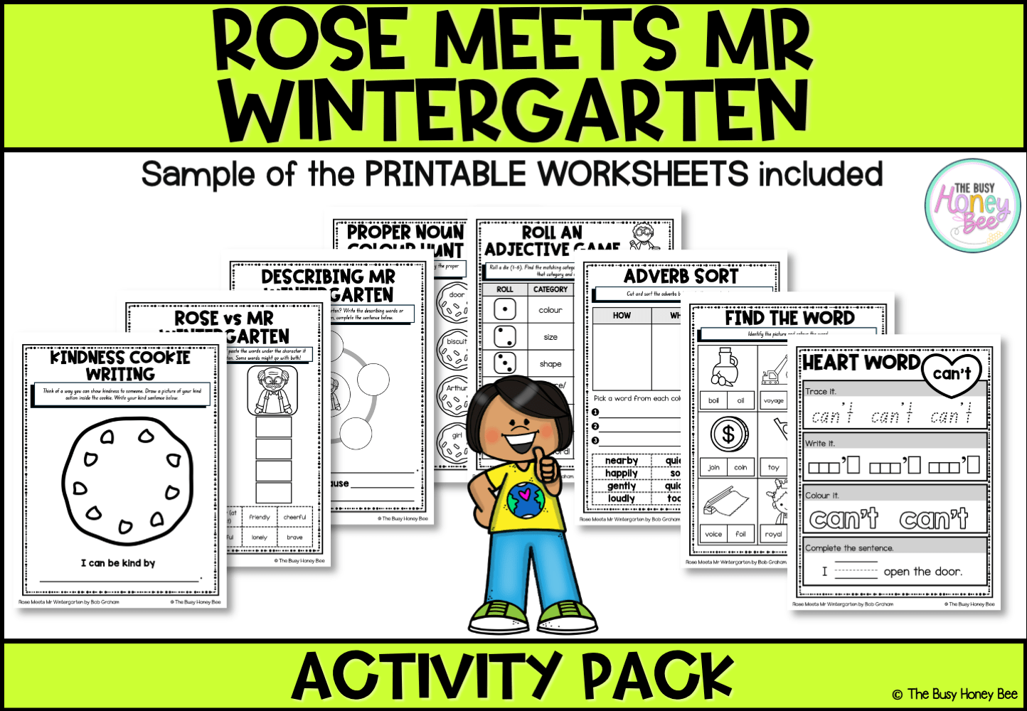 Rose Meets Mr Wintergarten by Bob Graham Activity Pack - Activity Pack