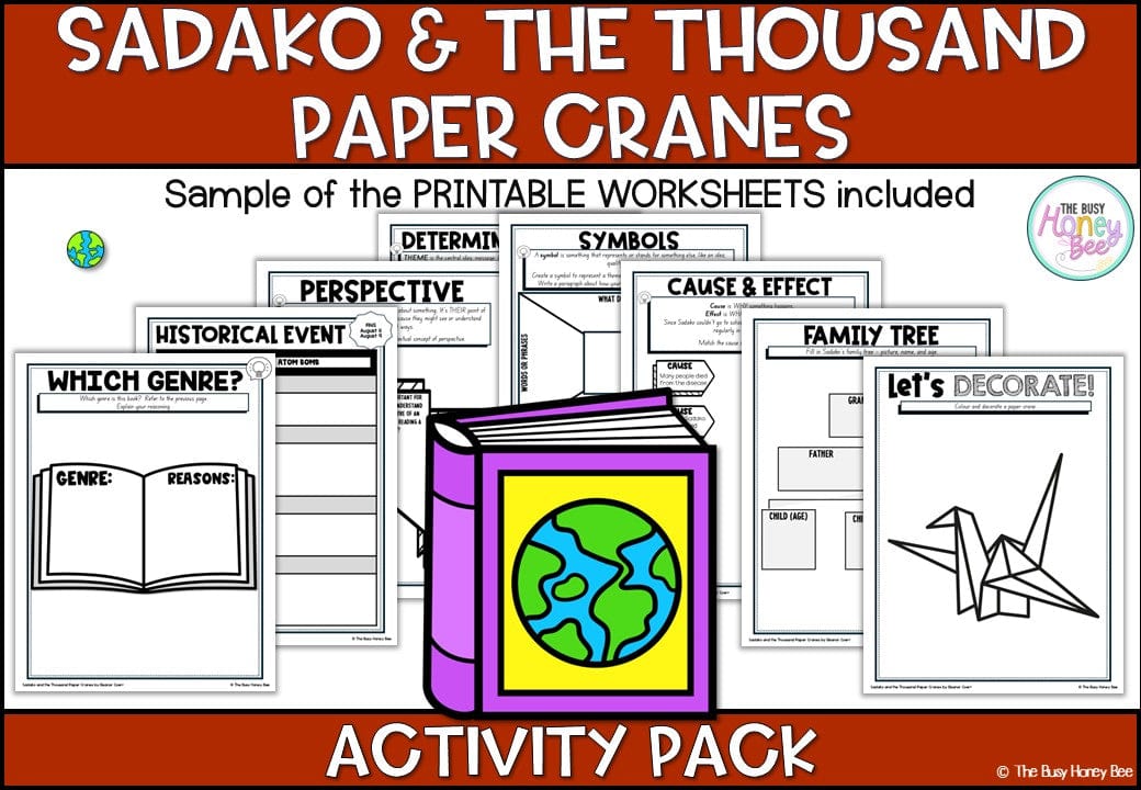 Sadako and the Thousand Paper Cranes Activity Pack -