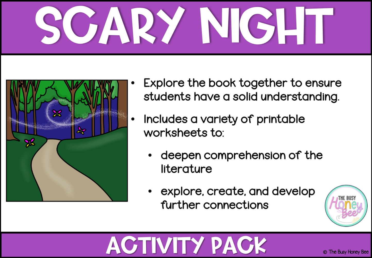 Scary Night by Lesley Gibbes Activity Pack - Activity Pack