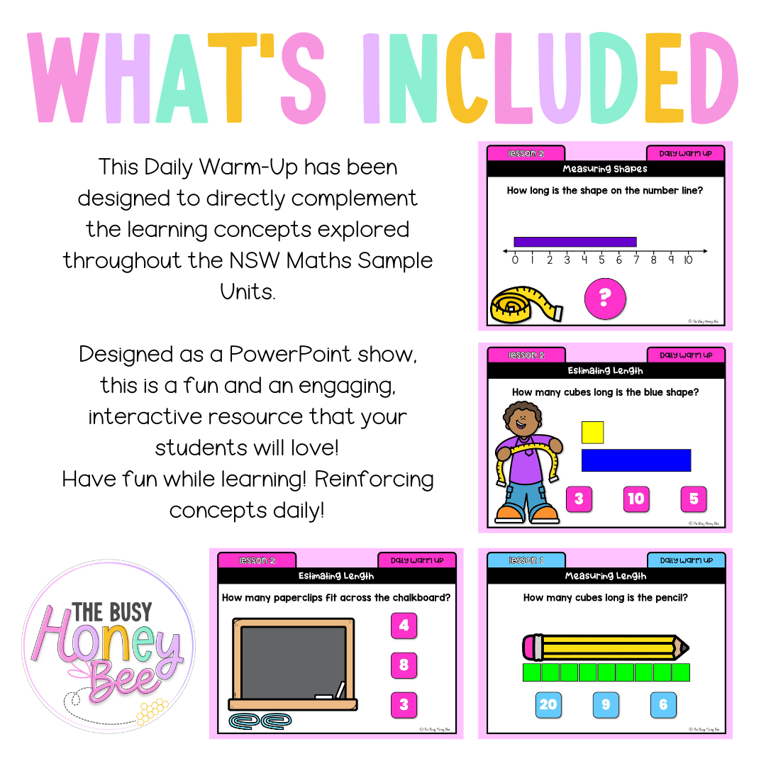 Stage 1 Year A Australian | NSW Math Daily Review | Warm-Up Unit 3 -
