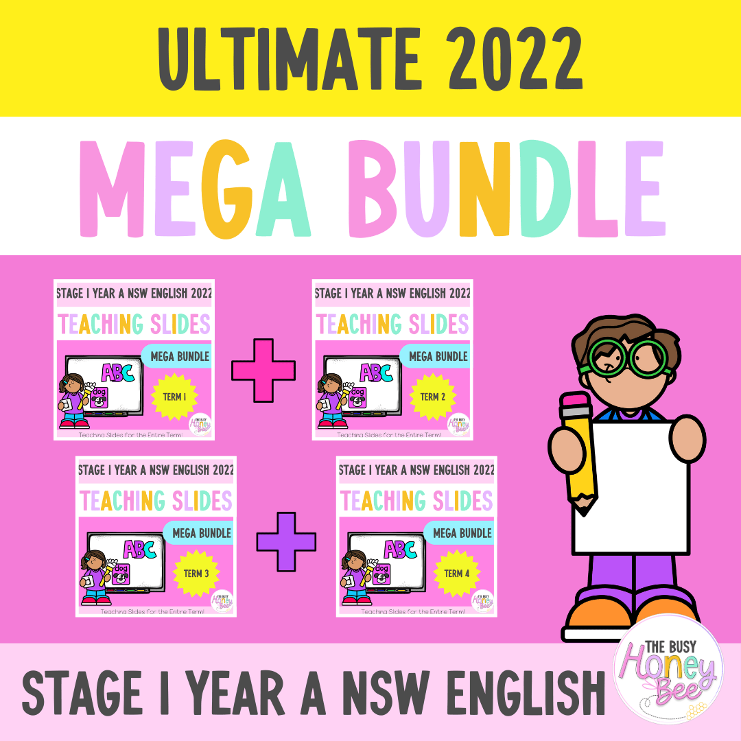 Stage 1 Year A Ultimate NSW English Teaching Slides Mega Bundle 2022 ...