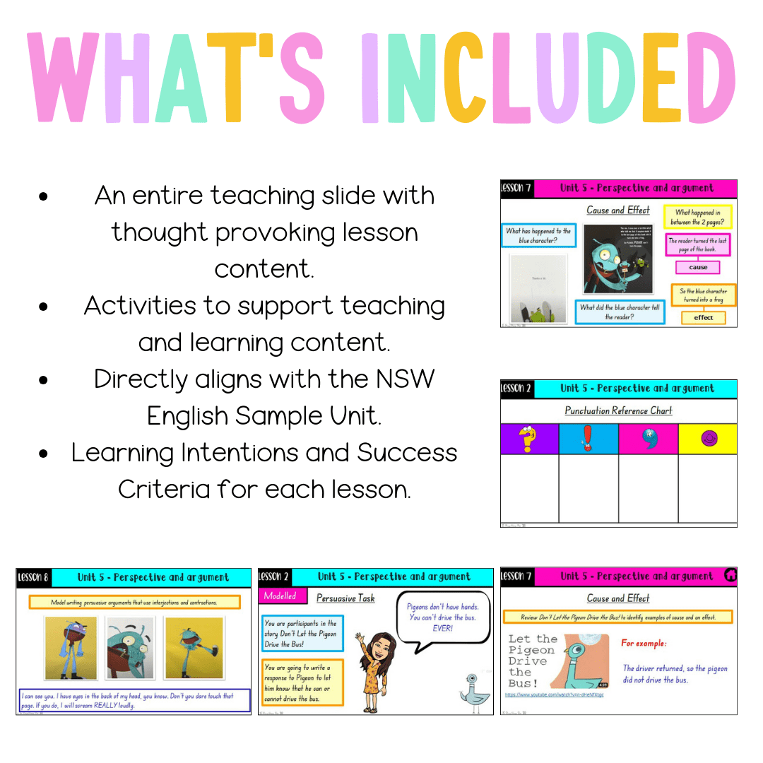 Stage 1 Year A Unit 5 NSW Perspective and Argument English Teaching Slides - Teaching Slides