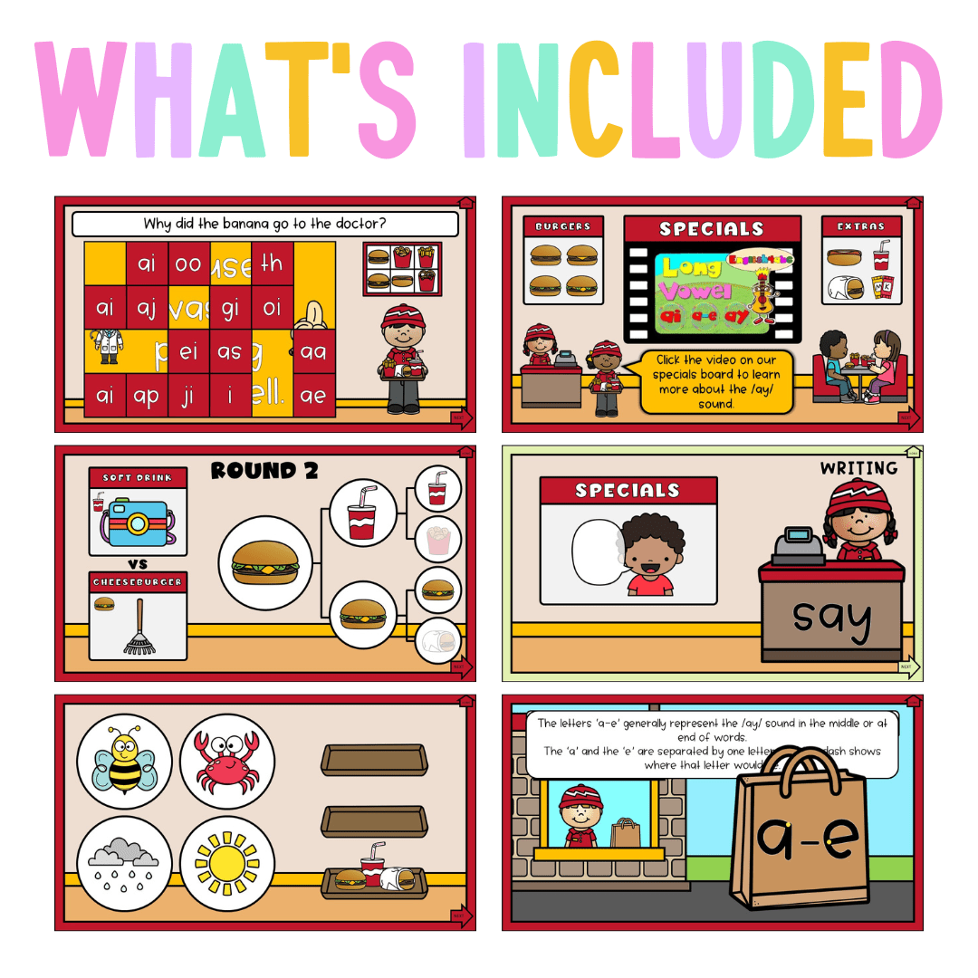 Stage 1 Year A - Year 1 Reading Pod 1 - ay, ai and a_e - Teaching Bundle