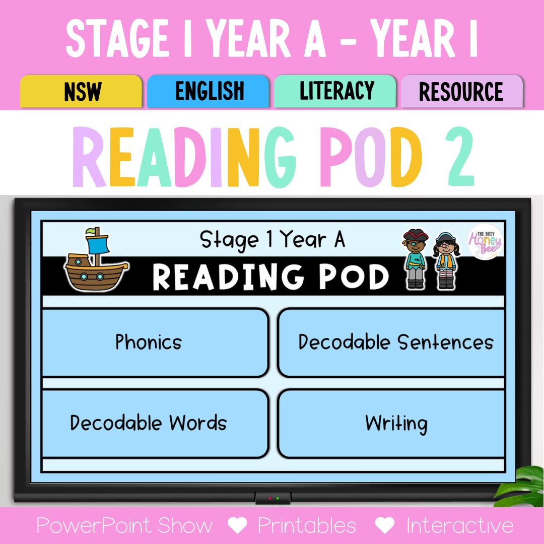 Stage 1 Year A - Year 1 Reading Pod 2 - a, ey and ea - Teaching Bundle