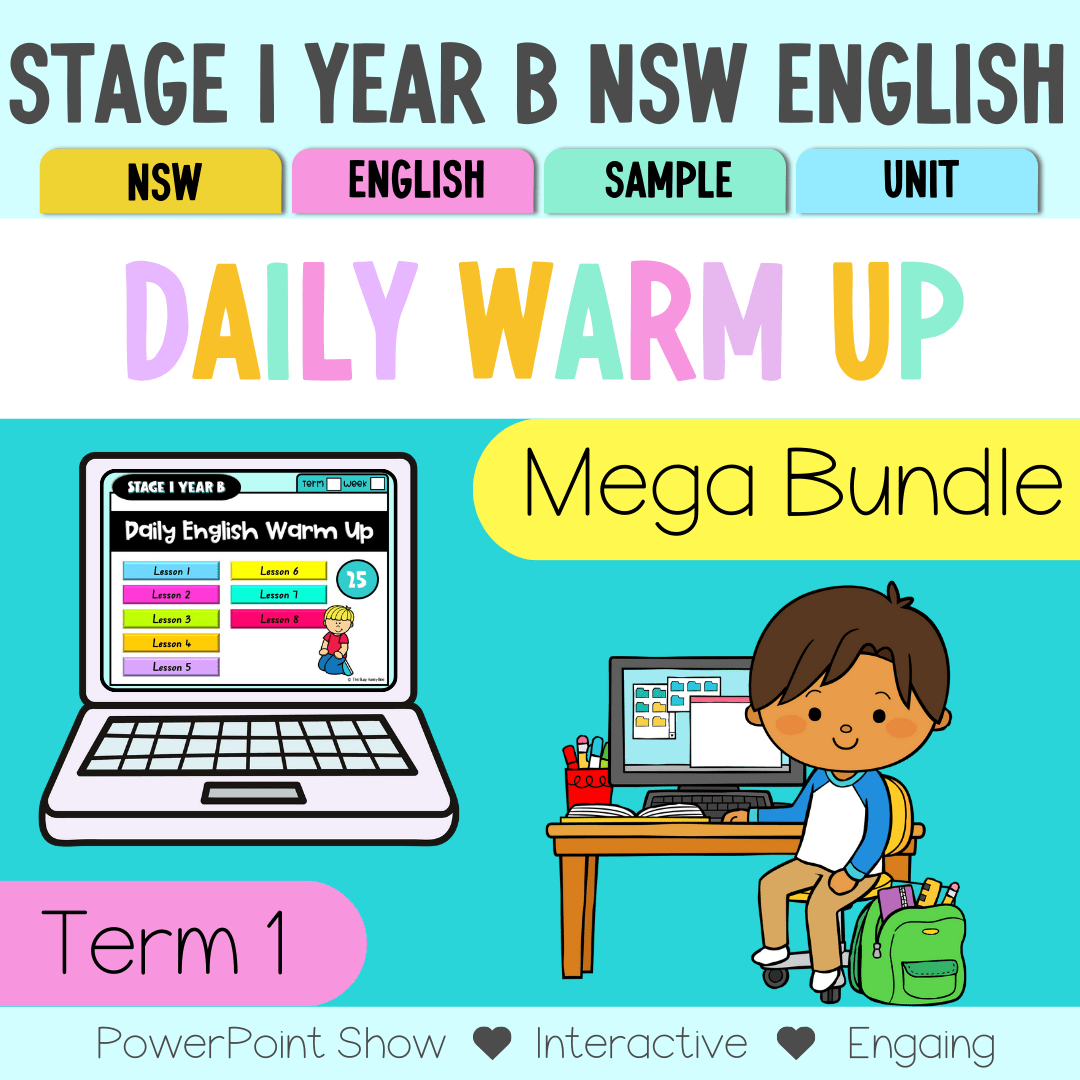 Stage 1 Year B Australian | NSW English Daily Review | Warm-Up Term 1 Mega Bundle - Warm Up | Revision