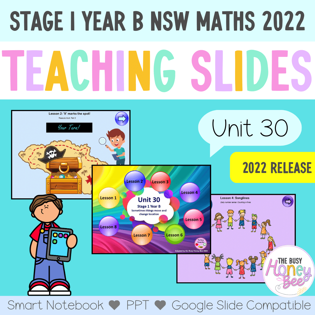 Stage 1 Year B Unit 30 NSW Maths Teaching Slides 2022 – The Busy Honey Bee