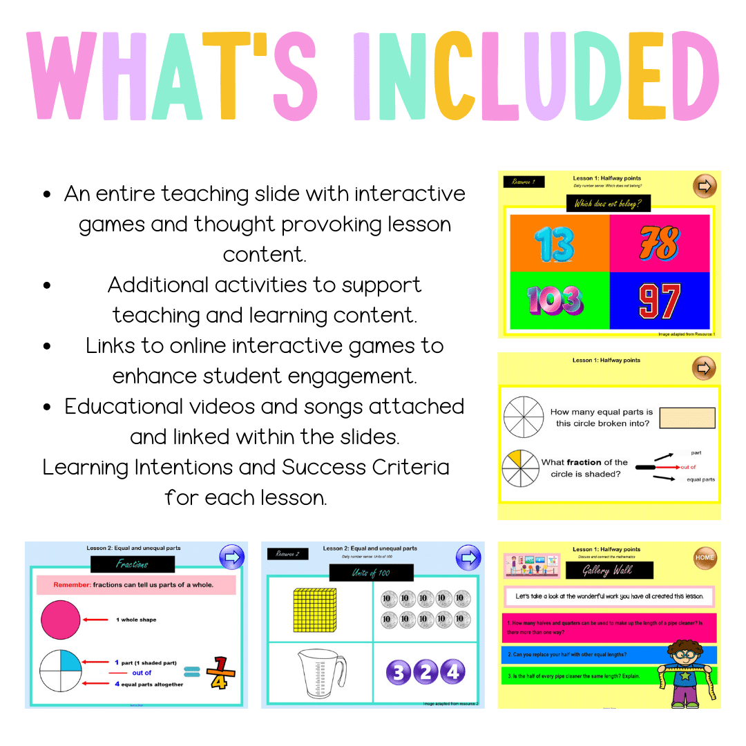 Stage 1 Year B Unit 35 NSW Maths Teaching Slides - Teaching Slides
