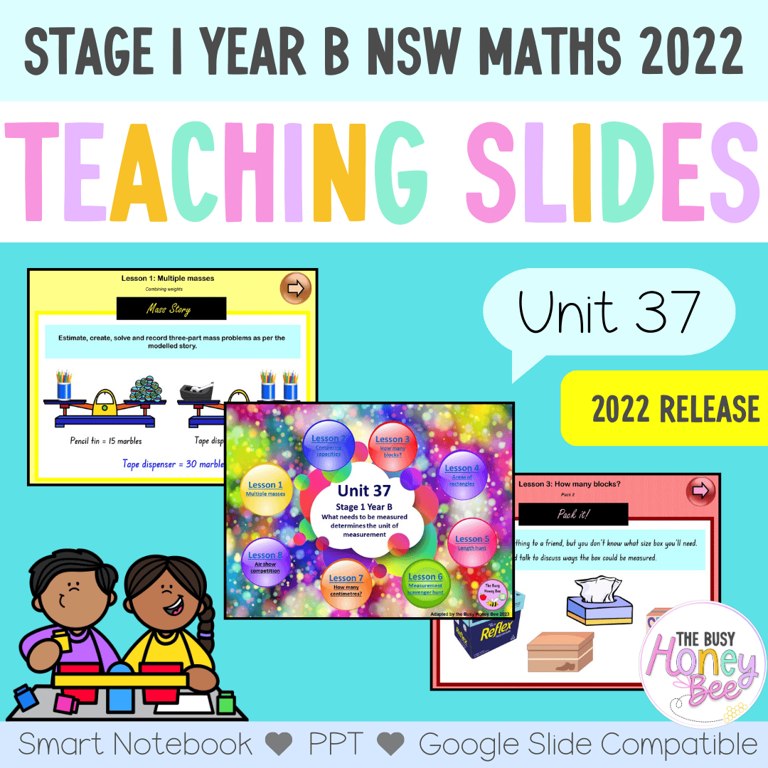 Stage 1 Year B Unit 37 NSW Maths Teaching Slides 2022 – The Busy Honey Bee