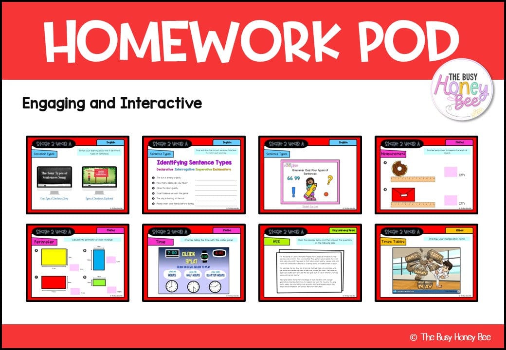 Stage 2 Year A Homework/Learning Pod 3 - PowerPoint