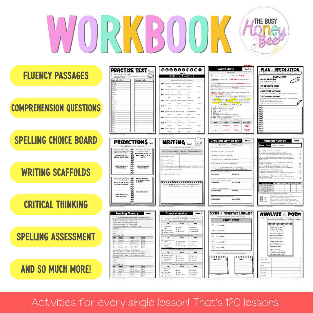 Stage 2 Year A NSW English Component A Teaching Bundle Unit 7 - Our Dreaming - Teaching Bundle