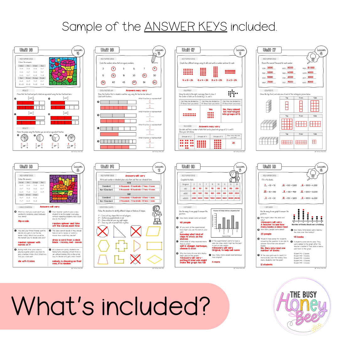 Stage 2 Year A NSW Maths Workbook Term 4 - Workbook | Worksheets