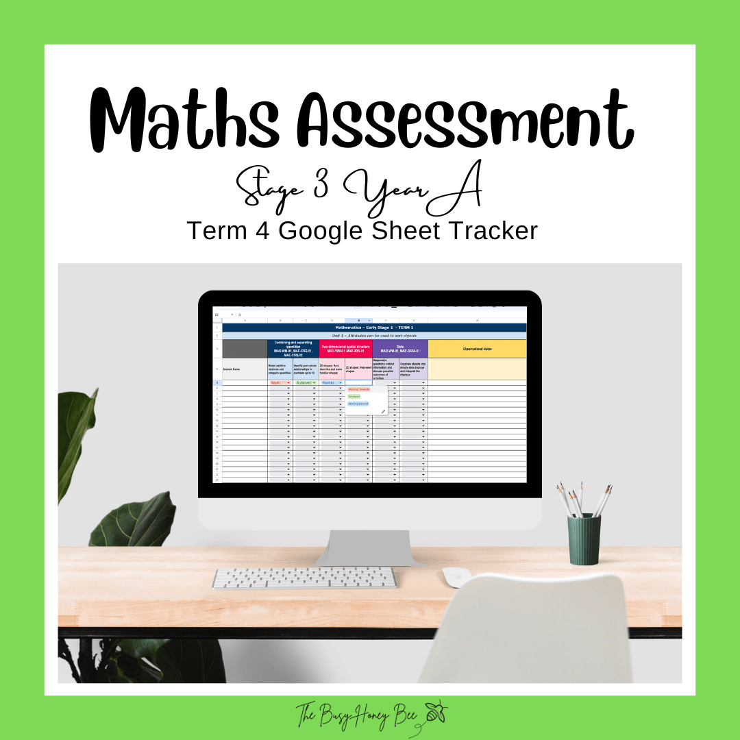 Stage 3 Year A Term 4 Differentiated Maths Assessment Bundle - Assessment