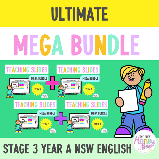 Stage 3 Year A Ultimate English Teaching Slides Mega Bundle - Teaching Slides