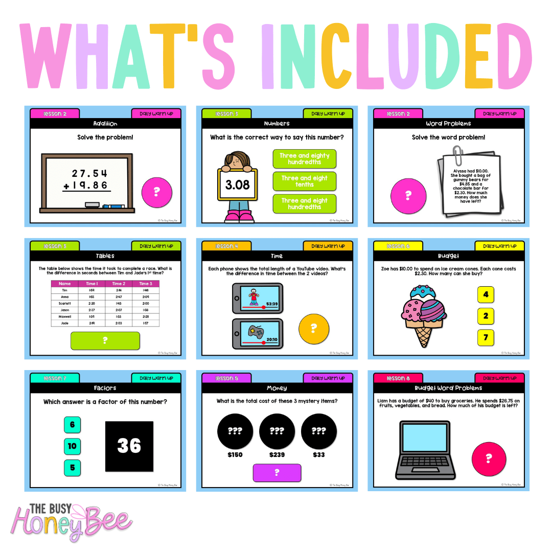 Stage 3 Year B Australian | NSW Math Daily Review | Warm-Up Unit 22 -
