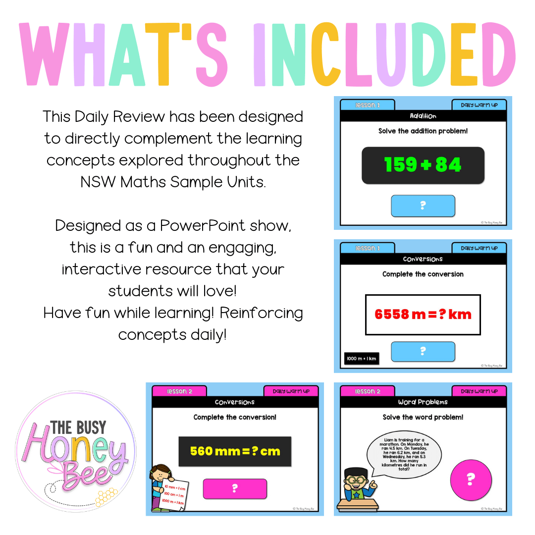 Stage 3 Year B Australian | NSW Math Daily Review | Warm-Up Unit 23 -