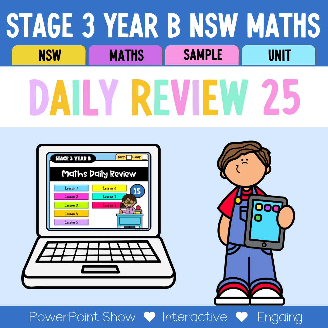 Stage 3 Year B Australian | NSW Math Daily Review | Warm-Up Unit 25 -