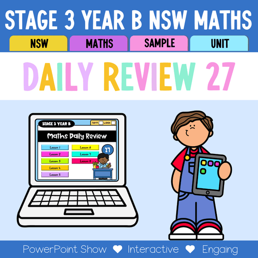 Stage 3 Year B Australian | NSW Math Daily Review | Warm-Up Unit 27 - Warm Up | Revision