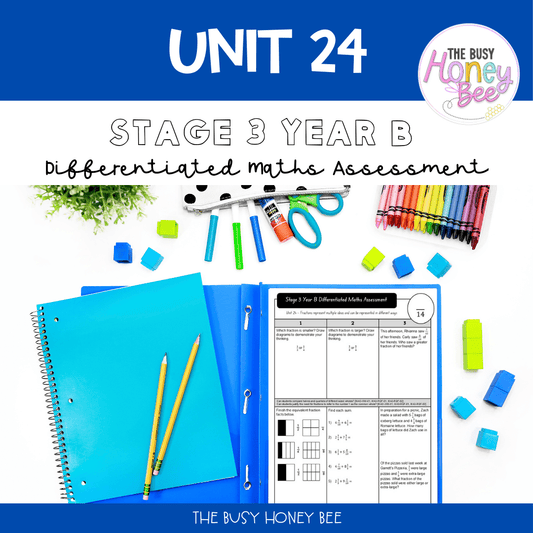 Stage 3 Year B Differentiated Maths Assessment Unit 24 - Assessment