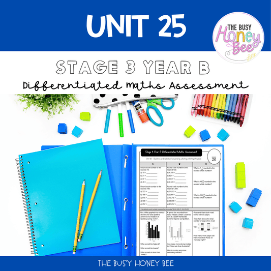 Stage 3 Year B Differentiated Maths Assessment Unit 25 - Assessment