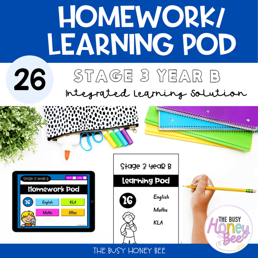 Stage 3 Year B Homework/Learning Pod 26 - Homework | Casual Teaching