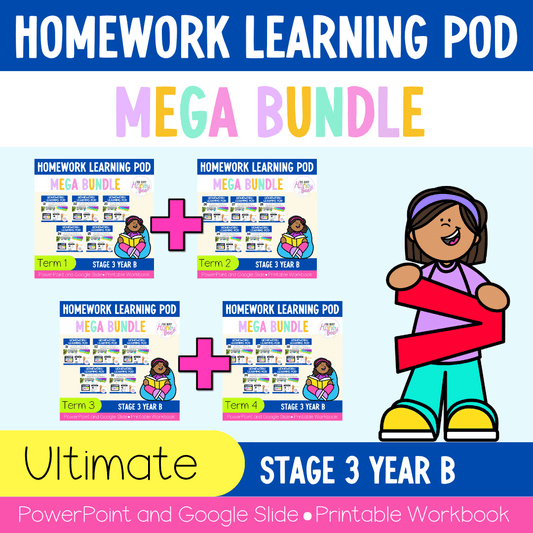 Stage 3 Year B Homework/Learning Pods Ultimate Mega Bundle - Homework | Casual Teaching