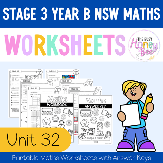Stage 3 Year B NSW Maths Worksheets Unit 32 - Workbook | Worksheets