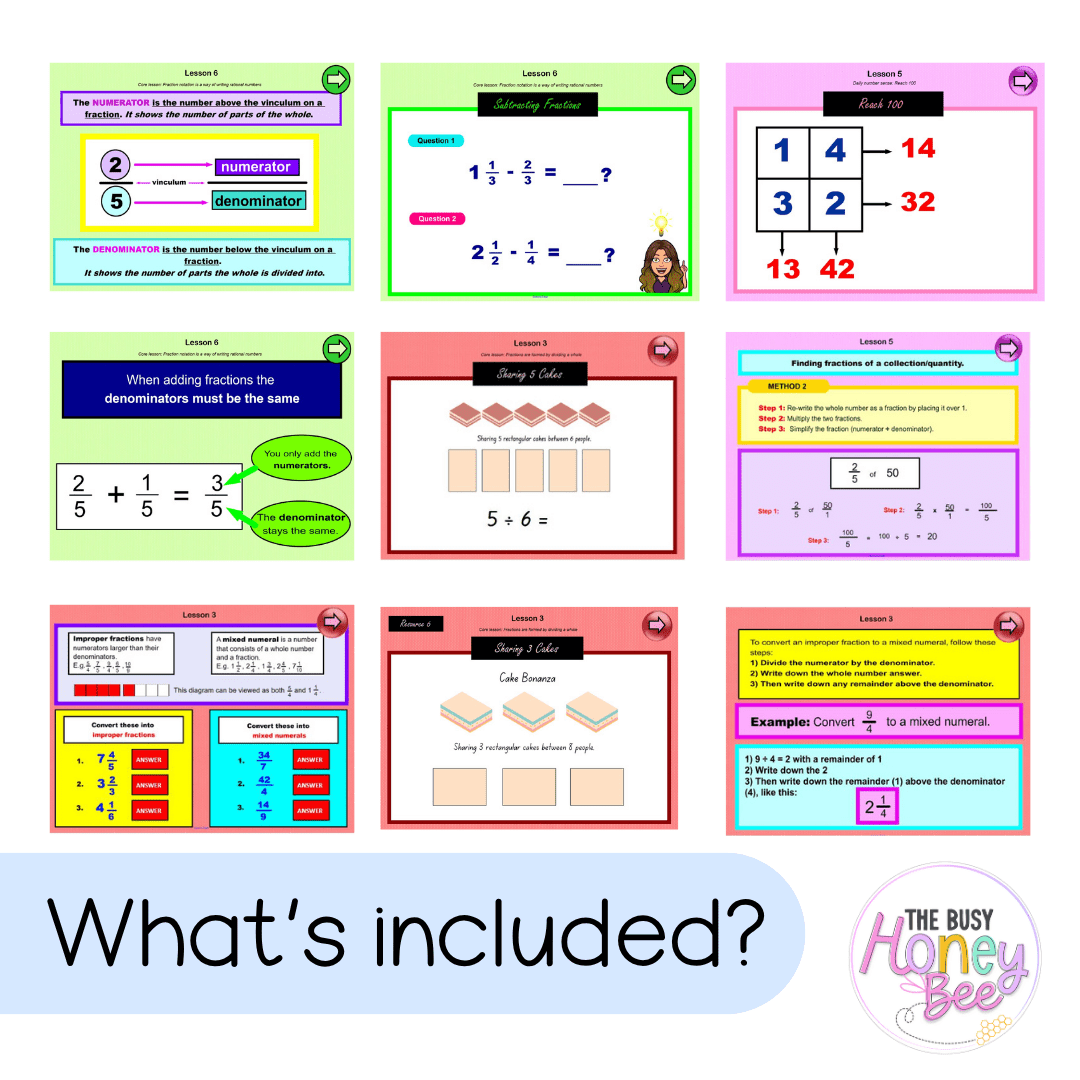 Stage 3 Year B Term 1 Maths Teaching Slides Mega Bundle - Teaching Slides