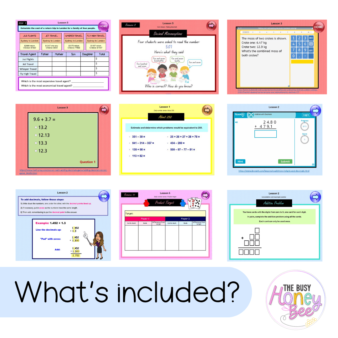 Stage 3 Year B Term 1 Maths Teaching Slides Mega Bundle - Teaching Slides