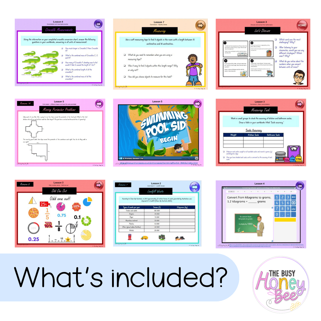 Stage 3 Year B Term 3 Maths Teaching Slides Mega Bundle - Teaching Slides