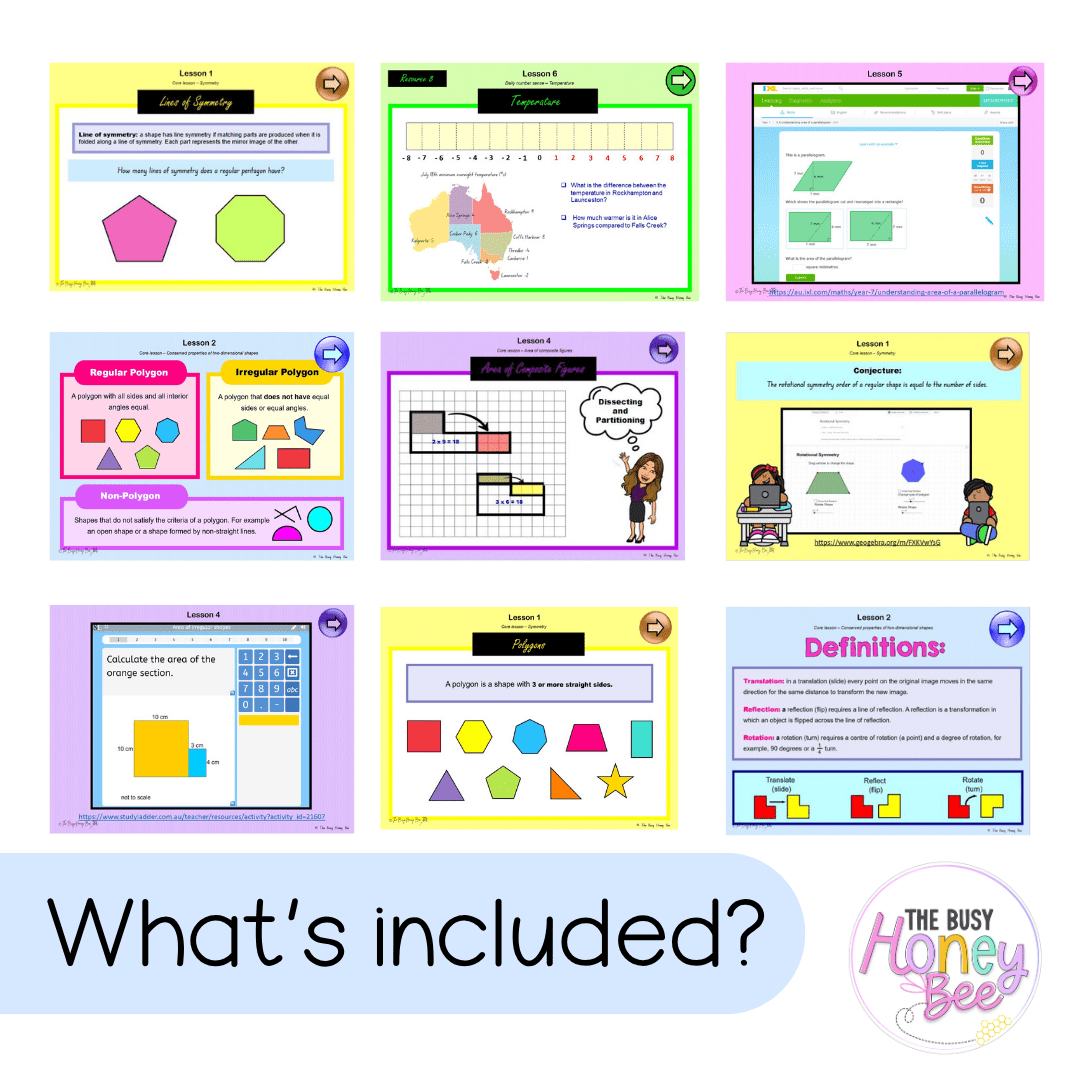 Stage 3 Year B Term 3 Maths Teaching Slides Mega Bundle - Teaching Slides