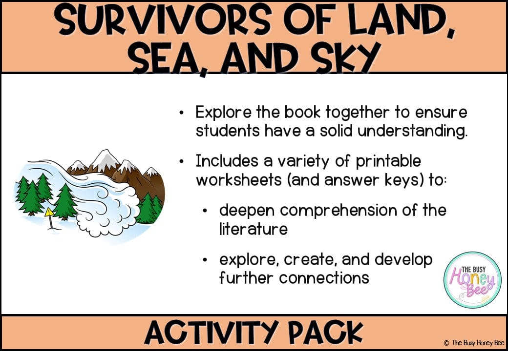 Survivors of Land, Sea and Sky: Inspiring true stories of survival Activity Pack - Activity Pack