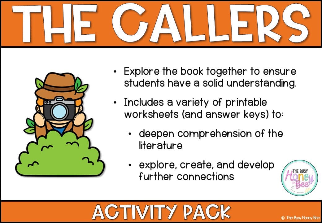 The Callers Activity Pack - Activity Pack
