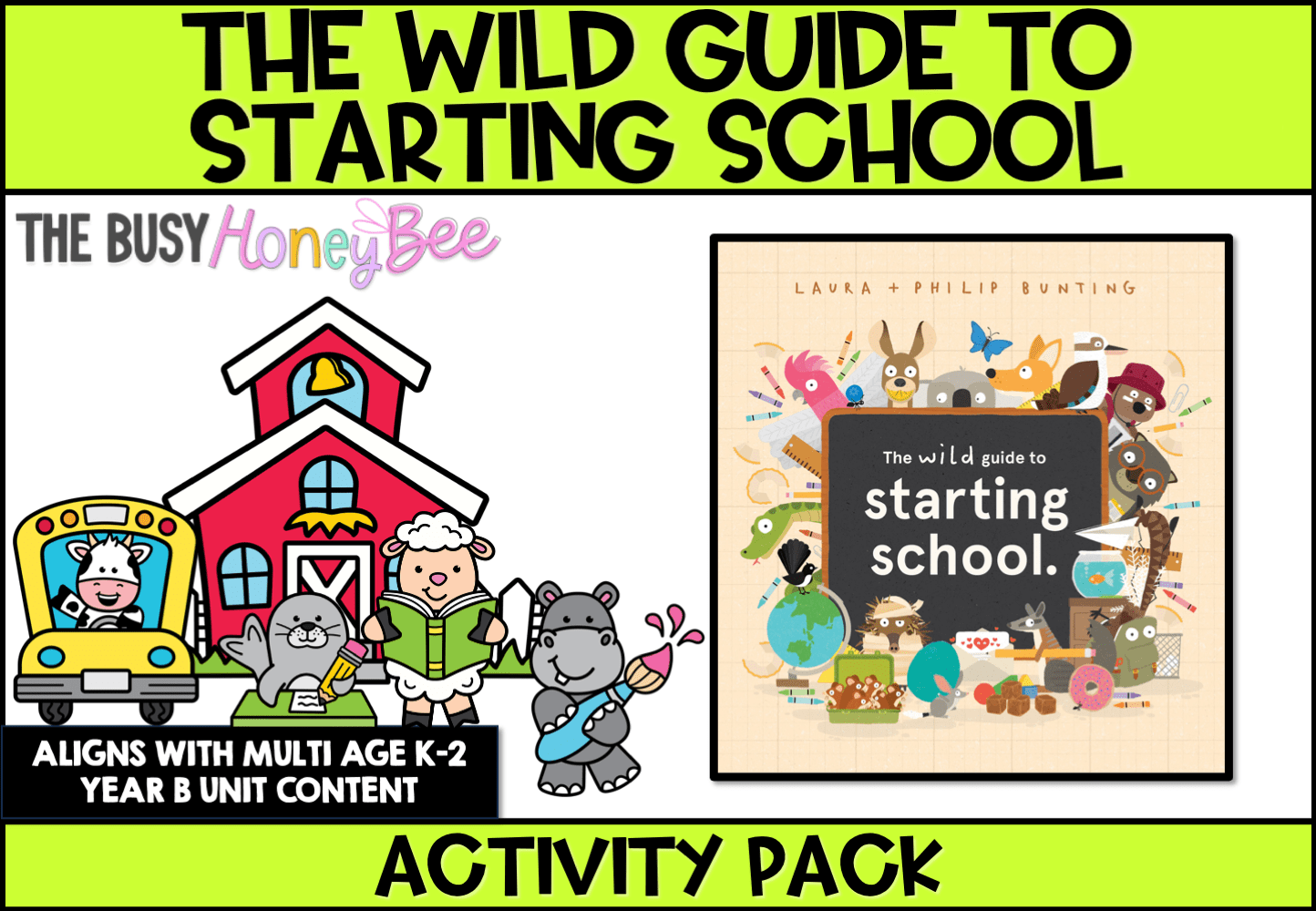 The Wild Guide to Starting School Activity Pack - Activity Pack