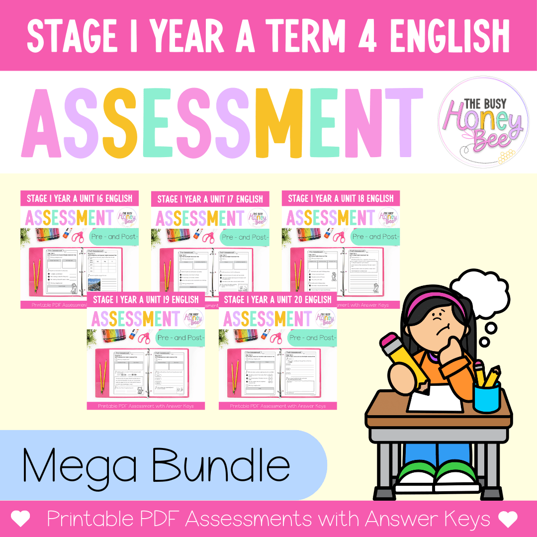 ULTIMATE Stage 1 Year A English Assessment Bundle - Assessment