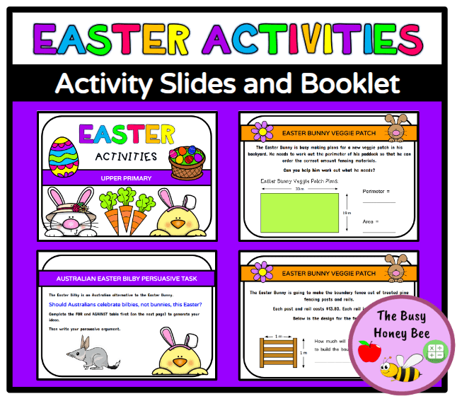 Upper Primary Easter Activity Slides and Booklet - Activity Pack